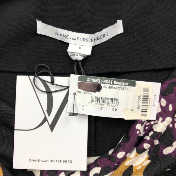 NWT DVF Kirby Silk Jersey Dress Size 8 - Picture 3 of 7